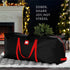 Zober Christmas Tree Storage Bag - Fits 9 Ft Artificial Trees, Waterproof Bag with Strong Handles, Black
