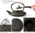 Set 4 Set, 26 oz Ufine Koi Fish Cast Iron Teapot Stove Top Tea Kettle with Cups Japanese Style Tetsubin Tea Gift