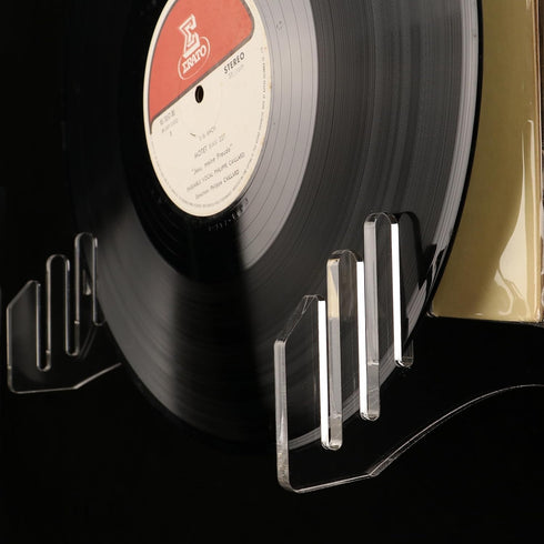 Vinyl Record Holder, Storage Rack, Acrylic Stand for 12 Albums, Versatile Tailor-made Storage Solution (Transparent 1pc)