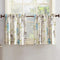 No. 918 Hoot Owl Print Kitchen Curtain Tier Pair, Semi-Sheer, 56" x 24", Mocha