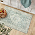 LIVEBOX Washable Rug 2x3 - Indoor Entryway Boho Low-Pile Small Rug, Non-Slip Indoor Outdoor Rugs, Sage Green