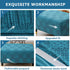 ADPON Square Jacquard Ottoman Covers Ottoman Slipcovers Folding Storage Stool Protector Elastic Bottom Stretch Jacquard