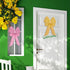Whaline 4pcs Spring Wreath Bow, Large Colorful Easter Decoration Ribbon Bows in Pink, Purple, Yellow, Blue