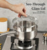 KOCH SYSTEME CS 2QT Stainless Steel Saucepan with Lid, Premium Induction Pot, Easy to Clean