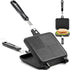 Elsjoy Non-Stick Hot Sandwich Panini Maker with Handle, Aluminum Double Sided Frying Pan, Detachable Grilled Sandwich