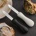 Oyster Shucking Knife, 2.75" New Haven Style Clam Knife with Non-Slip Poly Handle, Seafood Opener Tools (Black)