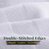 12 Pack 22x44 Set Pearl Linens Economy Cotton Hotel Quality White Bath Towels Quick-Dry, Lightweight, Soft & Absorbent