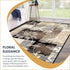 Superior Indoor Area Rug, Jute Backed, Modern Floral Patchwork Decor, 2' x 3', Perfect for Entryway, Office,