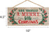 Have Yourself a Merry Little Christmas Hanging Sign, 5 x 10 Wood Plank Design