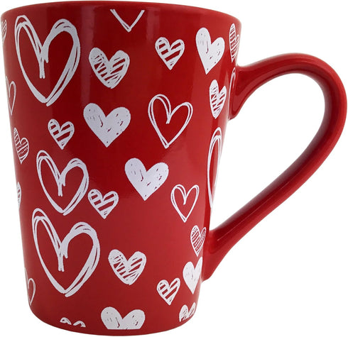 KINREX Best Mom Ever Mug, 12 oz, Red Coffee Cup for Mothers Day, Christmas, Birthday Gifts