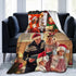 QETXVI Custom Blanket with Photos Text Customized Blanket Personalized Flannel Throw Blankets for