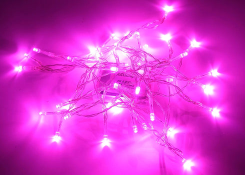 Karlling 40 Decor(Pink,1 Pack) Battery Operated Fairy Lights, Romantic Pink Glow LED String Lights for Valentines Day