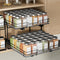 BOIVSHI 2-Tier Pull Out Spice Rack, Spice Rack Organizer, Pull Out Spice