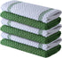 Infinitee Xclusives Premium Kitchen Towels, Pack of 6, 100% Cotton, 15 x 25 Inches Absorbent Dish Towels, Green Dish