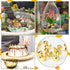 300 Yaocom Pcs Mini Golden Duck Statue Bulk Golden Duck Figurines Micro Garden Landscape Dollhouse Cake Decoration