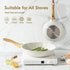12.5 Inch SENSARTE Nonstick Ceramic Frying Pan Skillet, Omelet Pan, Healthy Non Toxic Chef Pan, Induction Compatible