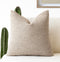 Foindtower Textured Boucle Throw Pillow Covers Accent Solid Pillow Cases Cozy Soft