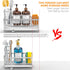 Countertop 304 10.62) Cisily Sponge Holder for Kitchen Sink, Sink Caddy Organizer with High Brush Holder, Kitchen