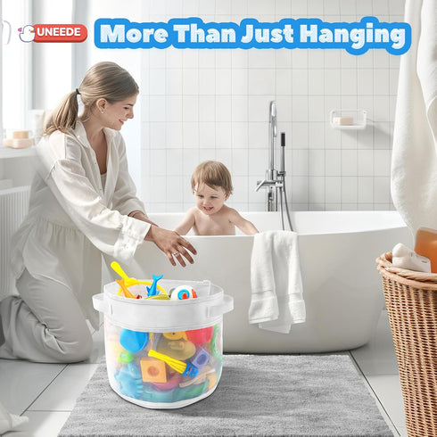 Organizer,1.55 UNEEDE Bath Toy Gallons Bathtub Toy Storage Organizer,Quick Access Bath Toy Holder For Bathtub,Baby