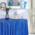 Hahuho 50x50 inch Royal Blue Square Sequin Tablecloth, Glitter Tablecloth for Bridal Shower, Birthday, Wedding, Dessert