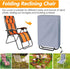 Naiveroo 43"x28"Gray Zero Gravity Folding Chair Cover with Storage Bag, Outdoor Lawn Patio Garden Chair Covers