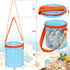 Beach,2PCS Vodolo Sea Shell Bags for Large Mesh Seashell Holder for Adults,Shelling Collecting Tools Travel Sand Toys