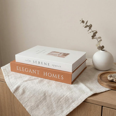 Set 2, MAOBUYOU Decorative Books of Faux Books Storage Box, Modern Home Decor for Coffee Table, Bookshelf, Mantel