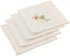 SARO LIFESTYLE Embroidered Christmas Tree Design Linen Blend Napkin - Set of 4, Natural, 20"