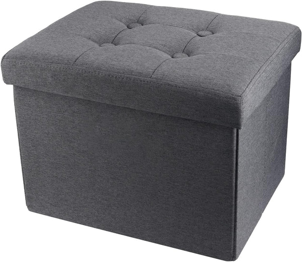 ALASDO Storage Ottoman Footrest Stool Small Ottoman with Storage Foldable Ottomans Foot