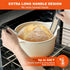 Silicone Bread Sling for Dutch Oven - 2 PCS Non Stick Reusable Baking Mat with Long Handles