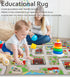 5'2''x3'3'', Kids Carpet Playmat Rug Kids Rugs for Bedroom, Non-Slip Town City Road Map Car Rugs for Kids Toy Cars