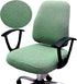 Computer Office Chair Cover, Stretchable Universal Rotating Chair Slipcover (ZZ Green Walf Checks)