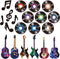 Zonon 40 Pcs Music Party Decorations Musical Notes Rock and Roll Record Cutouts