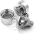 Set, 1.75 inch Kitchen Spice GrinderSuperfine GrindingPepper Grinder Silver