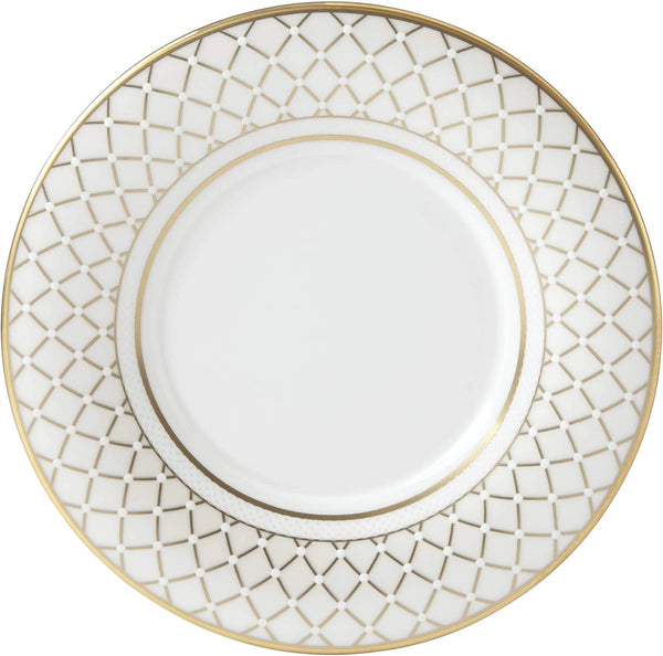 Lenox Venetian Lace Gold Saucer, 0.25 LB, Metallic Design