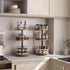 3-Tier Countertop, BF09TL01 HOOBRO Lazy Susan Organizer, Rotating Spice Rack, Turntable Spice Rack, Vertical Storage