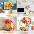 WILLBOND 18 Pieces Artificial Gerbera Daisies Flowers Bouquet, Faux Boho Daisy Flowers for Wedding Home Decor (White,