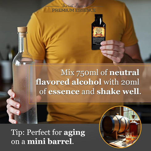 Pack), (0.65oz,20ml) Honey Bourbon Whiskey Flavoring Essence (Single Liquor Flavor Refill for Barrel Aging, Cocktails