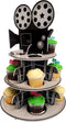 Cupcake Stand for Children's Parties, 3 Tier Movie Night Theme