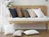 Cozy 1224 Inch, 1PC, Foindtower Decorative Linen Fringe Throw Pillow Covers Boho Farmhouse Cushion Cover with Tassels