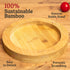 Heavy Duty Mortar and Pestle Set with Bamboo Base, Large 2 Cups Natural Granite Bowl for Guacamole and Masher