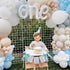 Cuvaho Blue & White Bow High Chair Banner for One Sweet Boy First Birthday Party Decorations Smash Cake Photo Shoot