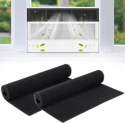 2 Pcs Window Air Conditioner Filters, 24 x 15 x 1/4 in Cut to Fit Foam Replacement for FRIEDRICH, GE, HEPA