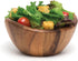 Lipper International Small Acacia Wave Serving Bowl, 6" Diameter x 3" Height, 20 fluid ounces