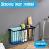 FHJP 2 Pack, 2 Cabinet Door Organizer Basket Foil and Plastic Wrap Organizer with Sponges, Lid Organizers Inside