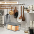 Upgrade Bread Slicer with Bread Box - Adjustable Width Cutting Guide, Foldable and Compact with Crumb Tray