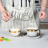 IVOOBR Spoon,10 oz Clear Acrylic Sugar Bowl with Lid and Sugar Container for Coffee Bar Accessories, Sugar