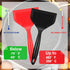 Shappy 2 Pcs Wide Silicone Spatula, Nonstick Fried Shovel Turner for Cookware, Egg Cookie Omelette (Black, Red)