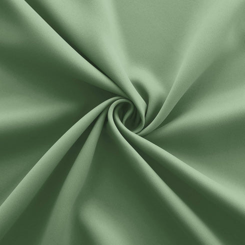 KOUFALL Green Curtains: Thermal Short Curtains for Kitchen Window Over Sink, 45 Inch Length, 2 Panels Set