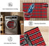 Christmas Outdoor Rug Doormat 2' x 4.3', Black/Red Buffalo Plaid Cotton Hand-Woven Welcome Layered Door Mats